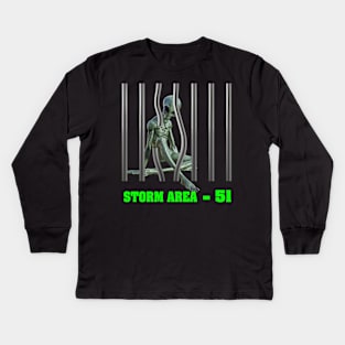 Storm area 51 Kids Long Sleeve T-Shirt